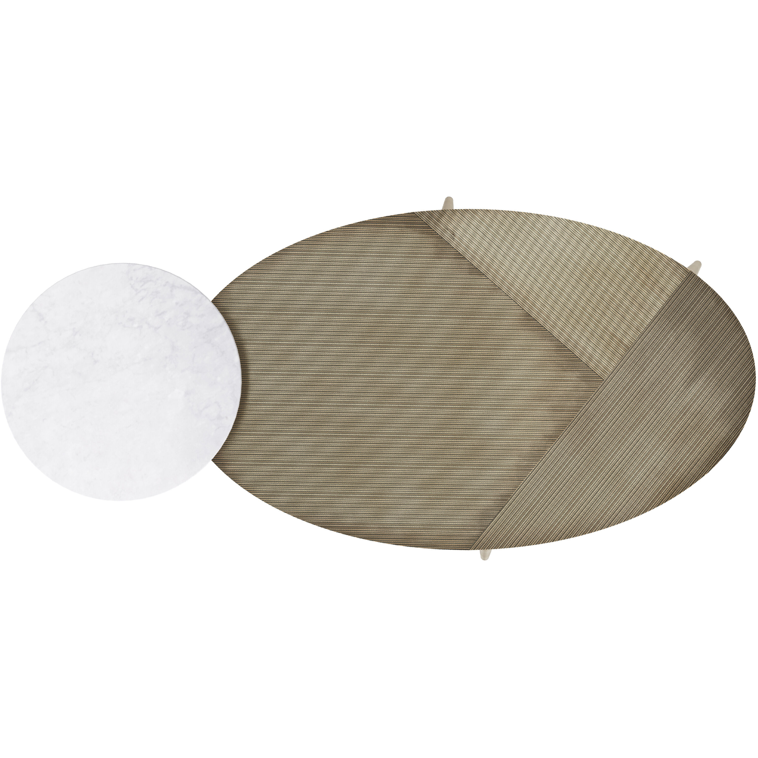 Tuner 54 X 25.75 inch White / Antique Brass Coffee Table